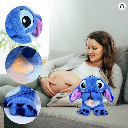 Lilo & Stitch Breathing and Heart Plush Pal - Soothes Child / Reduce Stress & Anxiety / Healthier Sleep